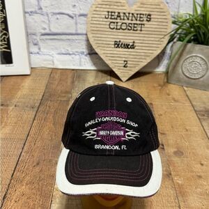 Harley Davidson Motorcycles Brandon Florida Embroidered Women’s Hat Biker Babe